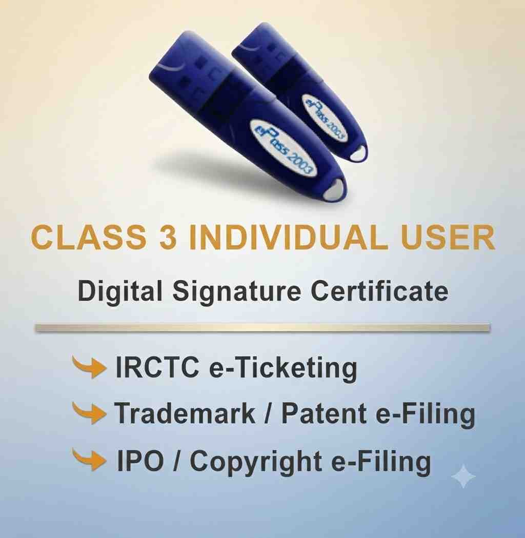 Class 3 Individual Digital Signature Certificate